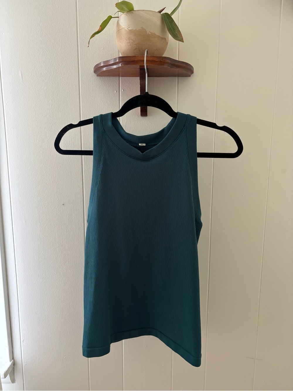 Athleta Ribbed Tank Top - Teal Green